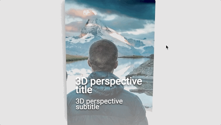 100 Creative CSS Cards 49 3D perspective card XY