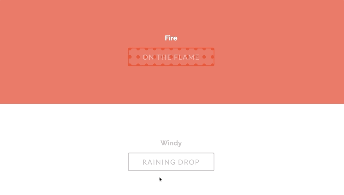 Colorful CSS Buttons 6 Button animation practice