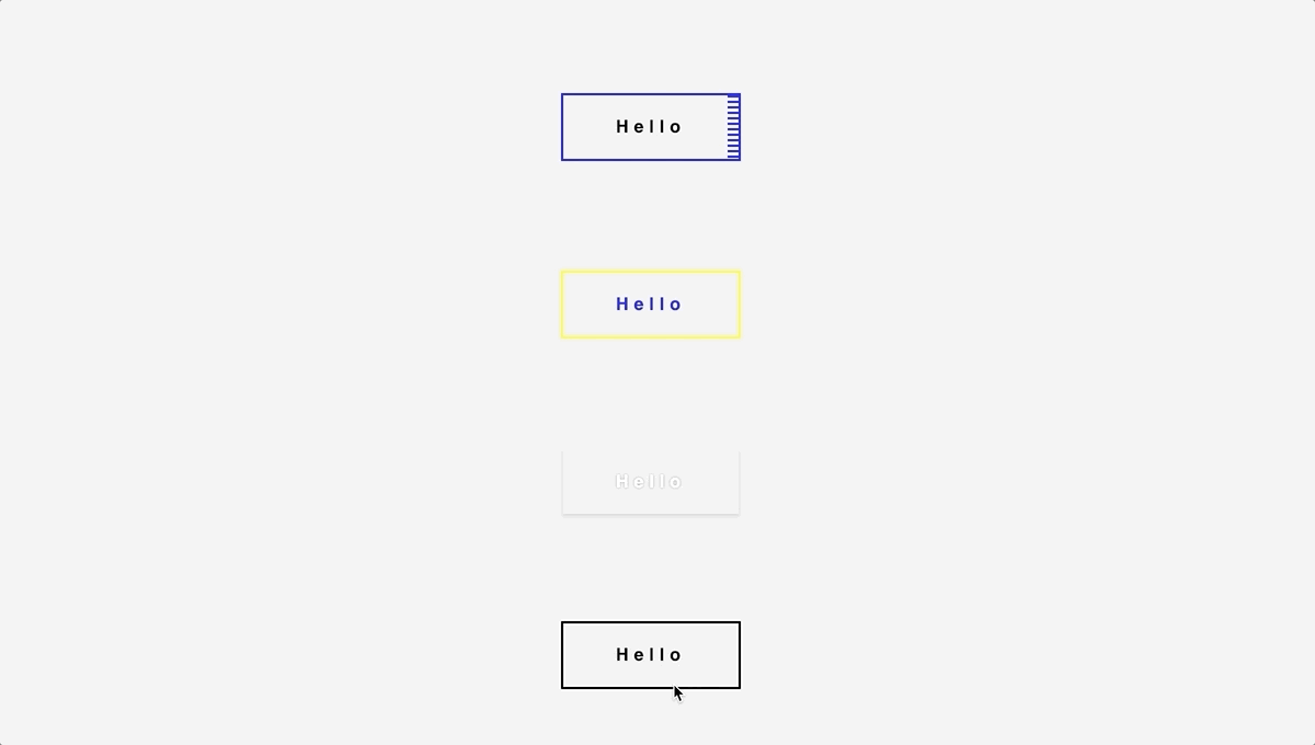 Colorful CSS Buttons 15 Button using :after and box-shadow