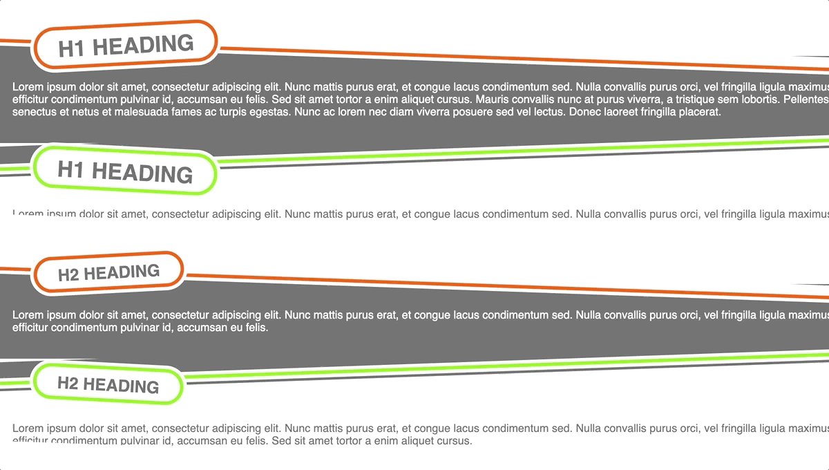 14 CSS Divider Collections 8 crooked section dividers