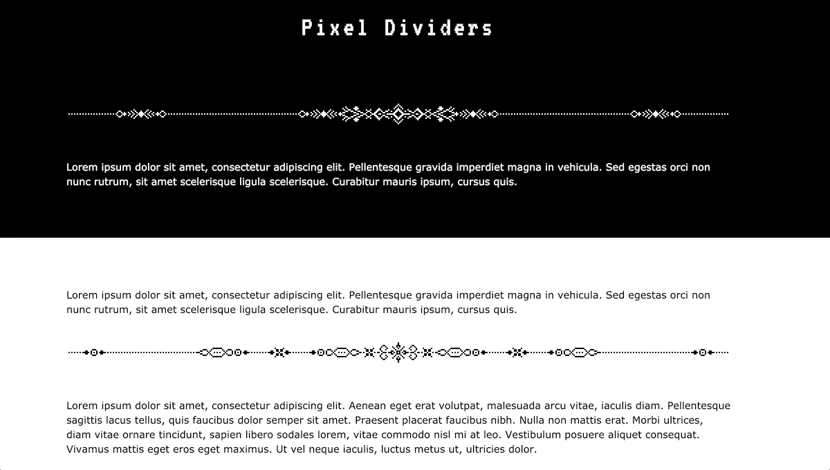 Pixel Dividers