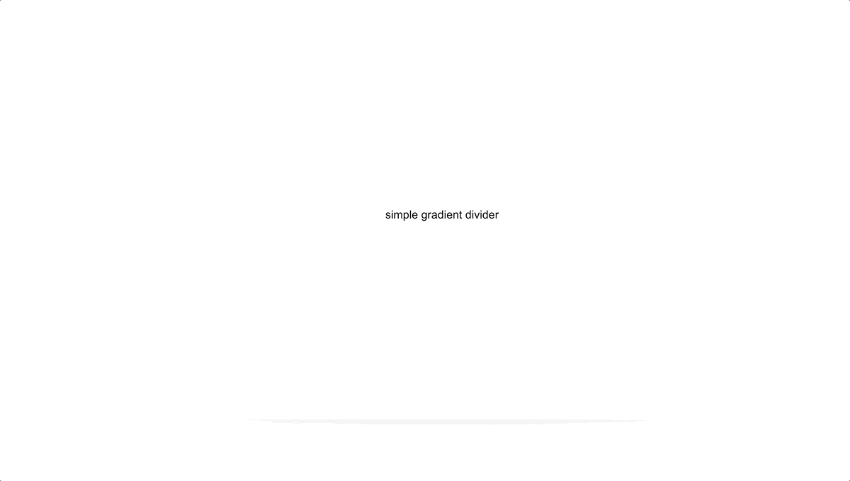 14 CSS Divider Collections 1 Simple Gradient Divider