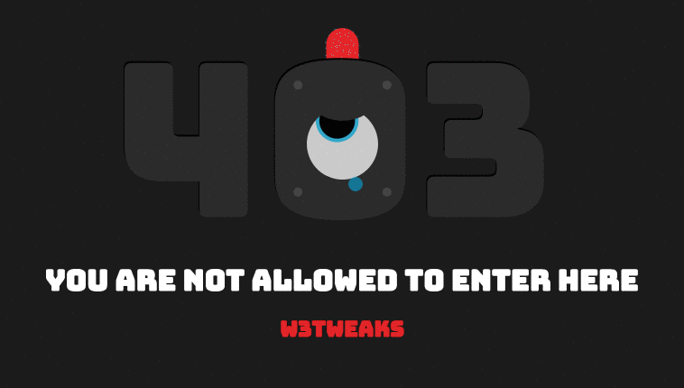 403 Forbidden Page: SVG eye illustration and CSS animation
