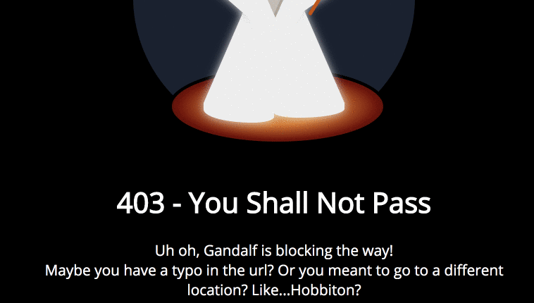 403 Error - CSS simple illustration page