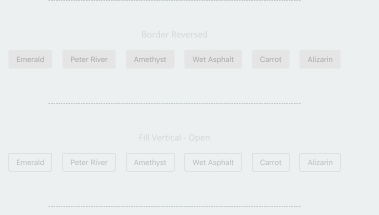 Collection of various types of CSS buttons in various colors