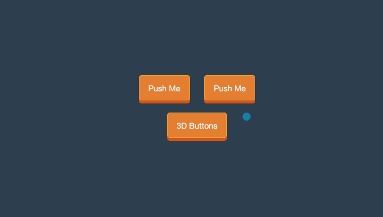 CSS buttons with flat colors & 3D push effects