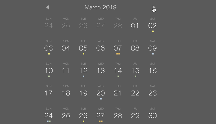 Event Calendar Widget