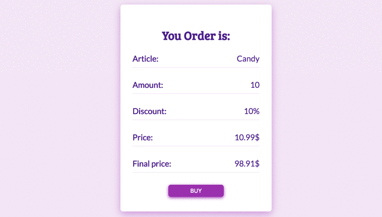 Ordered card animation UI