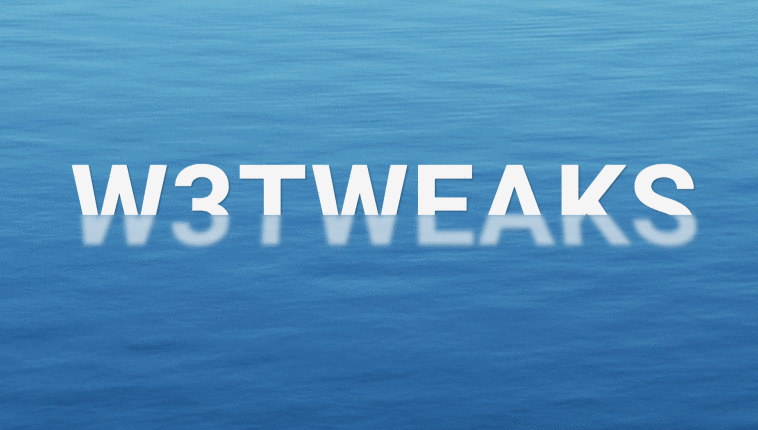 Refracted Floating Text Effect