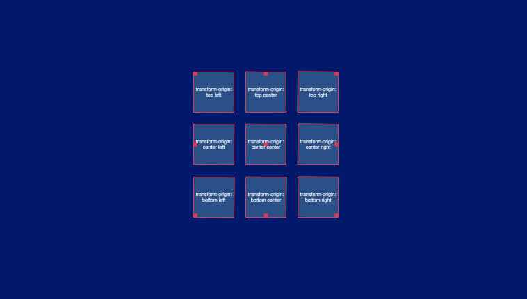 CSS Transform Origin illustration Example