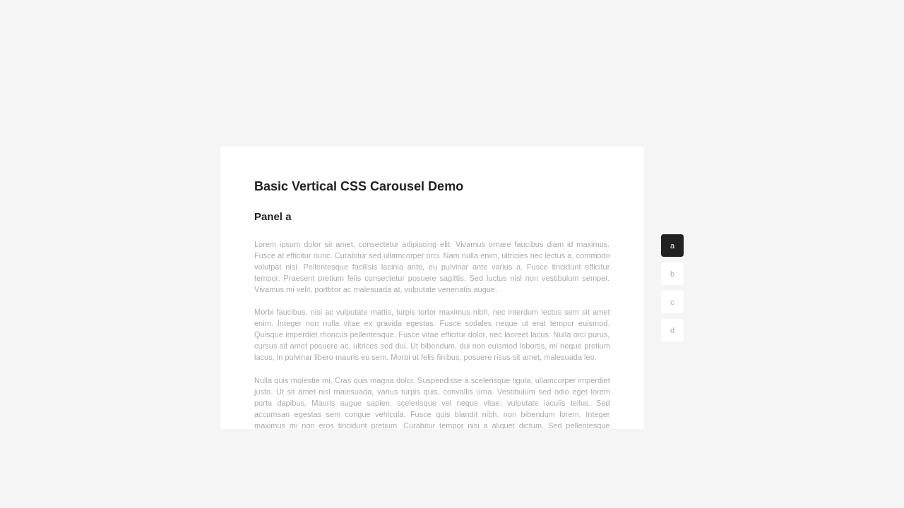 Basic Vertical CSS Carousel