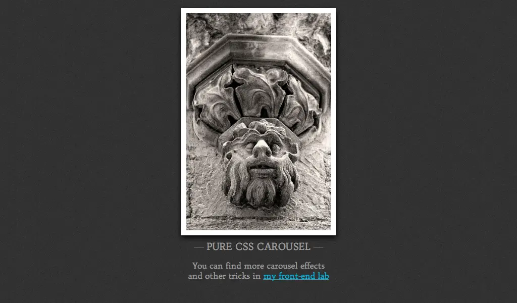 Pure CSS carousel [dissolving images]