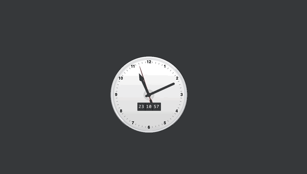 CSS3 Working Clock