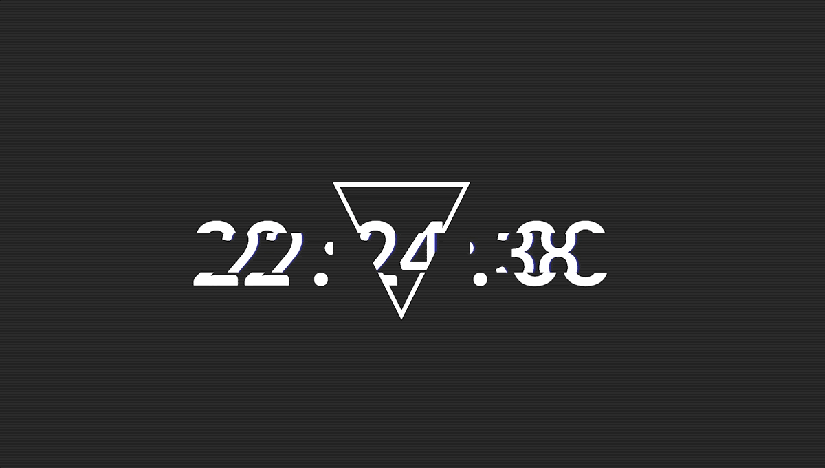 43 Hand-Picked CSS Clocks 31 Digital Glitch Clock