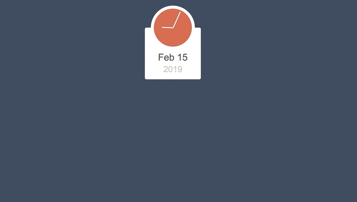 43 Hand-Picked CSS Clocks 23 Flat Clock and Date