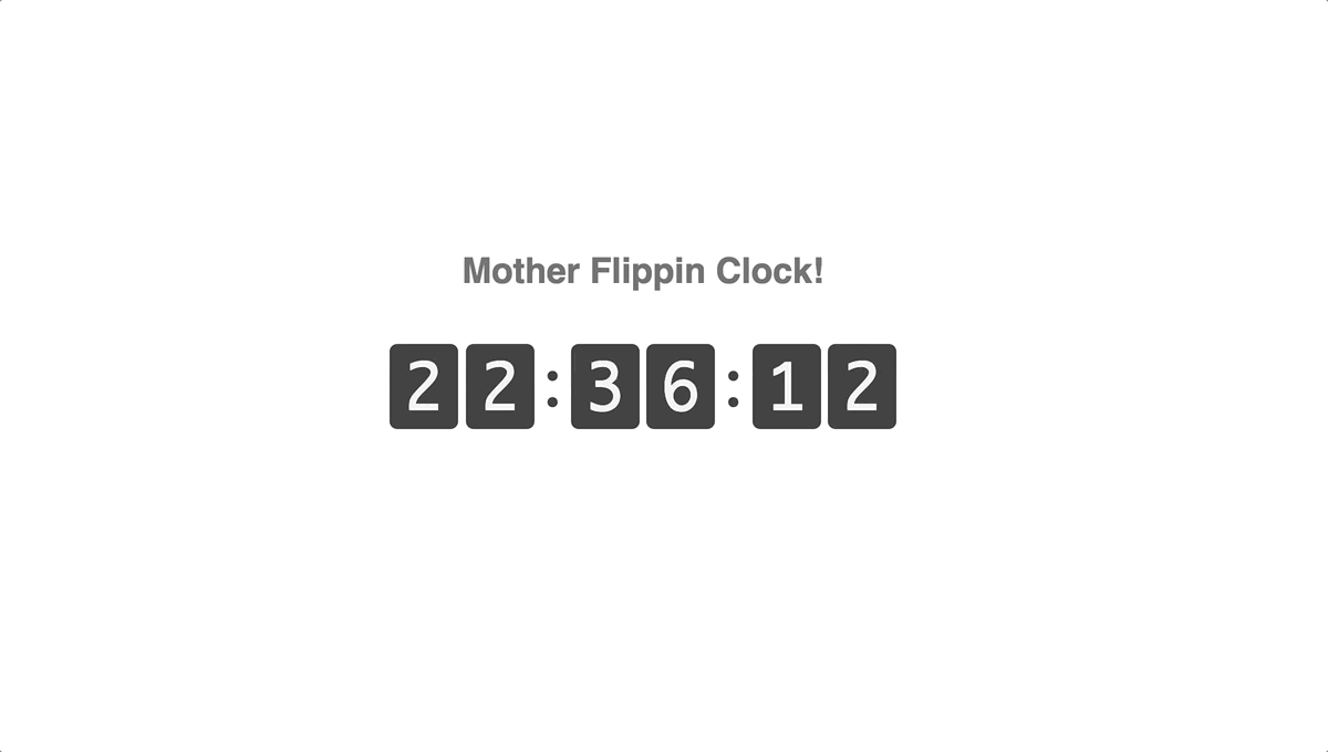 Mother Flippin Clock