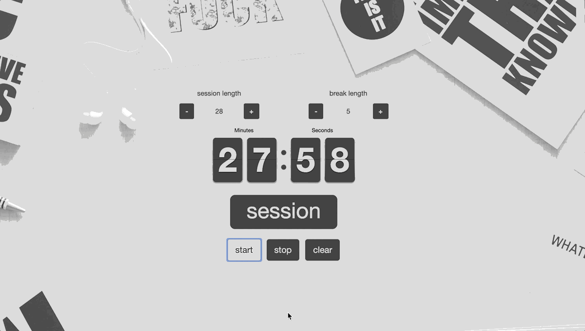 43 Hand-Picked CSS Clocks 6 Pomodoro Clock Design
