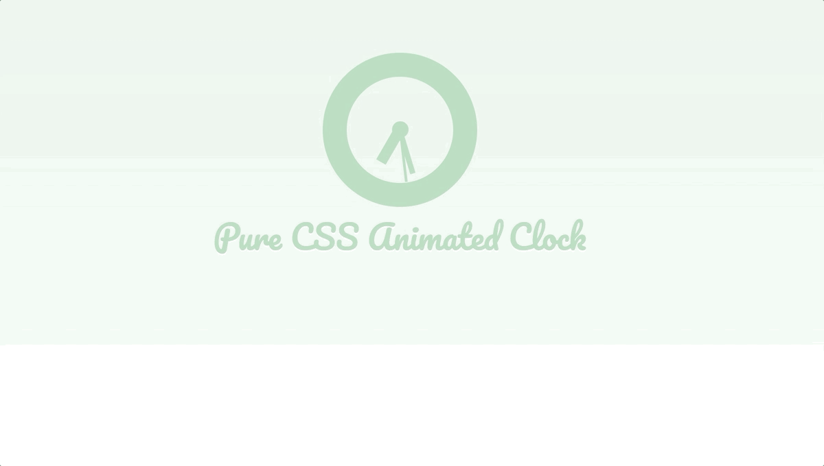 43 Hand-Picked CSS Clocks 4 Pure CSS Animated Clock