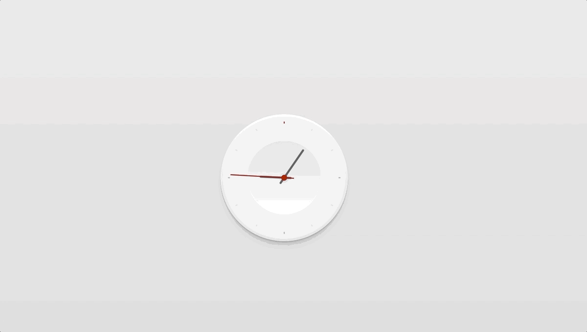 Wall clock UI Design