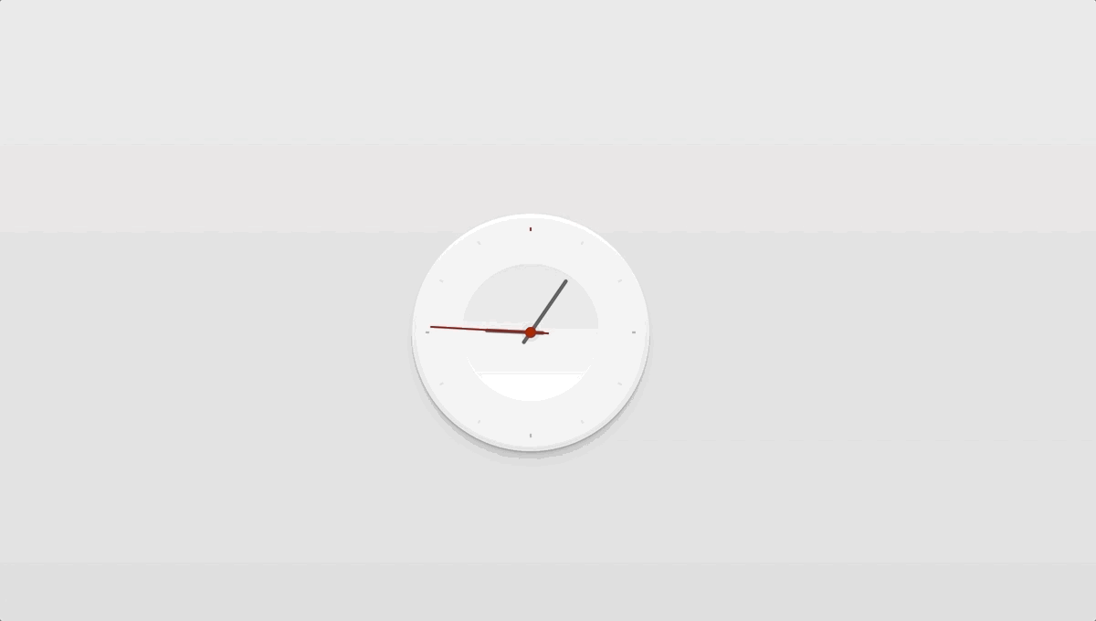 43 Hand-Picked CSS Clocks 24 Wall clock UI Design
