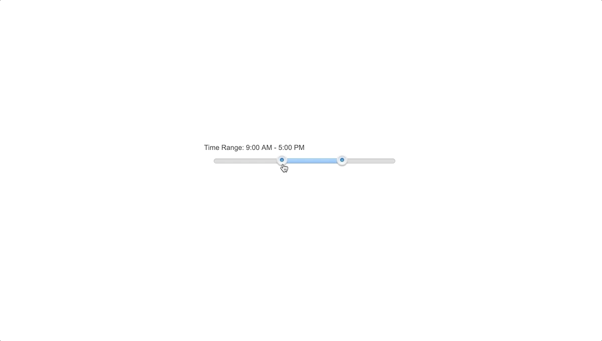 jQuery Time Range Slider