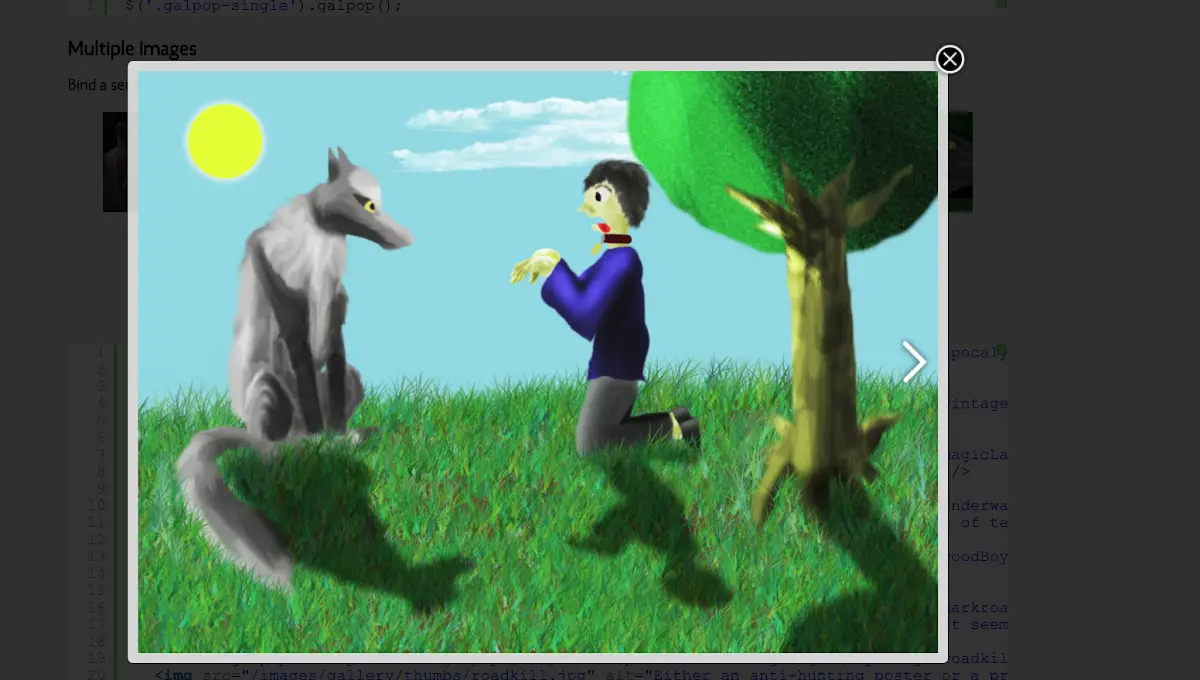 47 jQuery Gallery plugins 46 Galpop Image Gallery