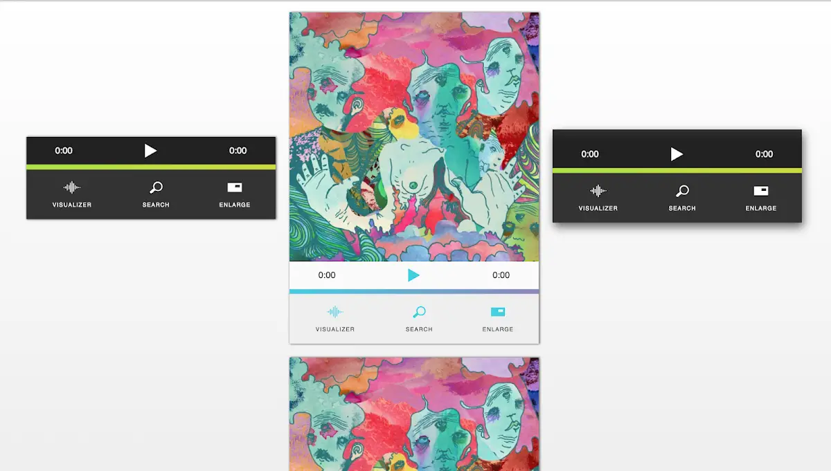 76 Hand Picked CSS Music Players 34 D3.js + React Music Player / Visualizer