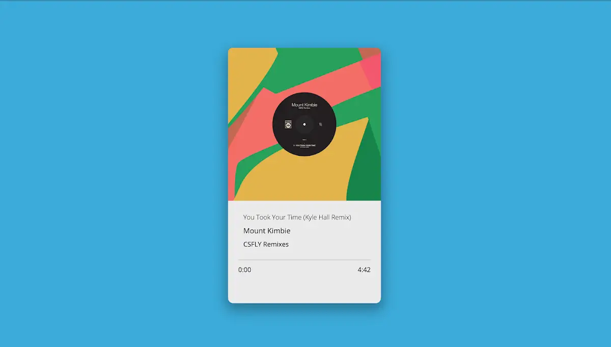 76 Hand Picked CSS Music Players 26 HTML5 Music player design