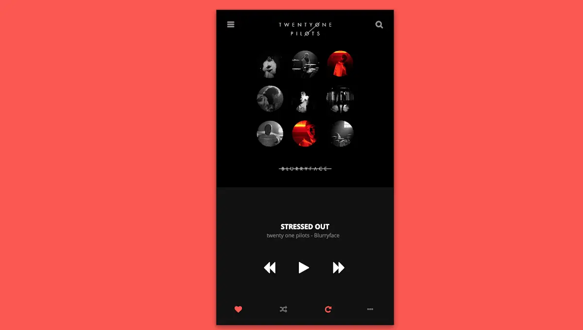 Interface Animation - Music Player