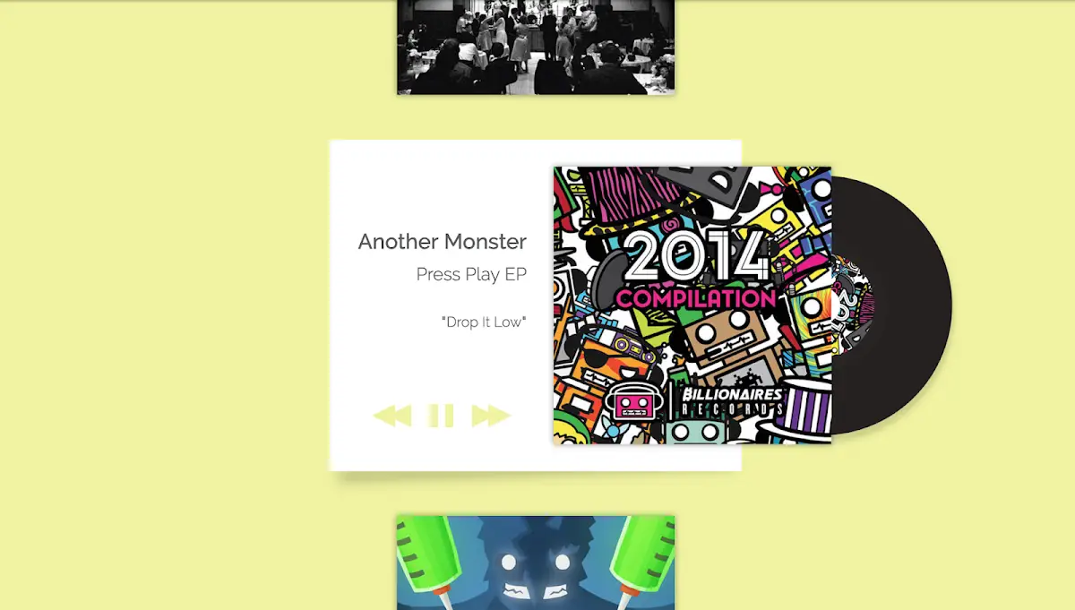 76 Hand Picked CSS Music Players 35 JavaScript music player