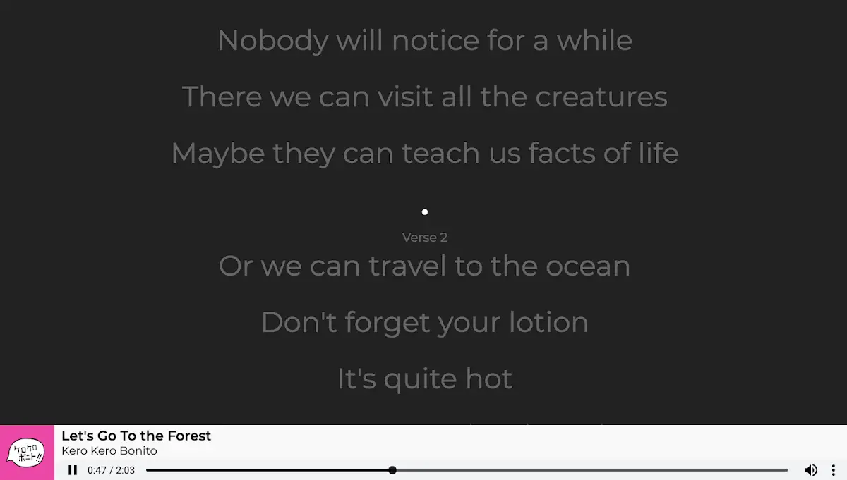 Jquery Lyrics Player