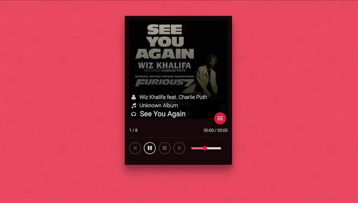 76 Hand Picked CSS Music Players 25 Material Music Player with HTML5, CSS3 and jQuery