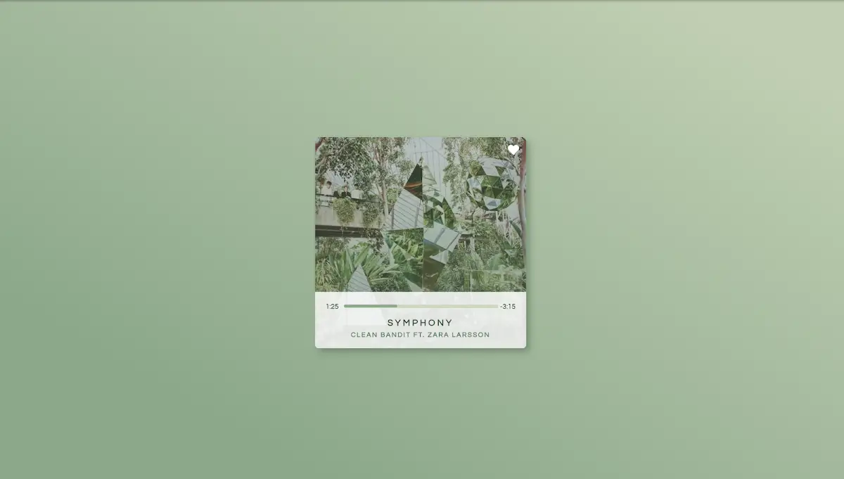 76 Hand Picked CSS Music Players 24 Minimalistic music player design