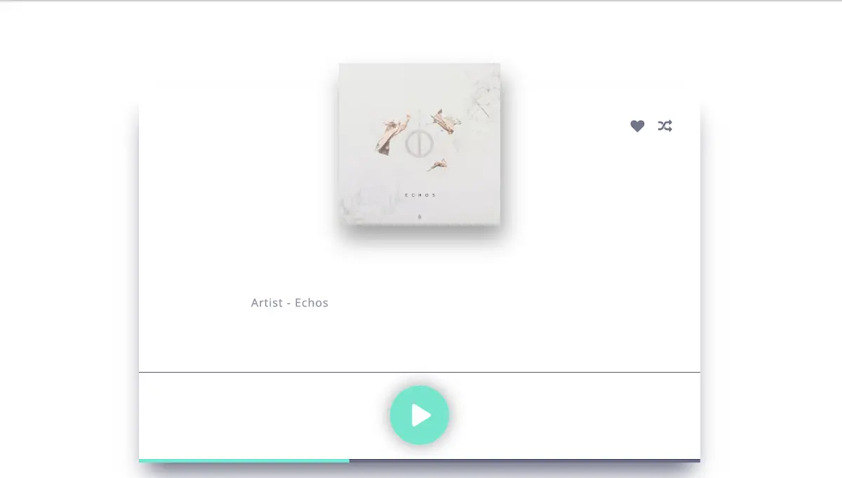 Music Player Design In CSS