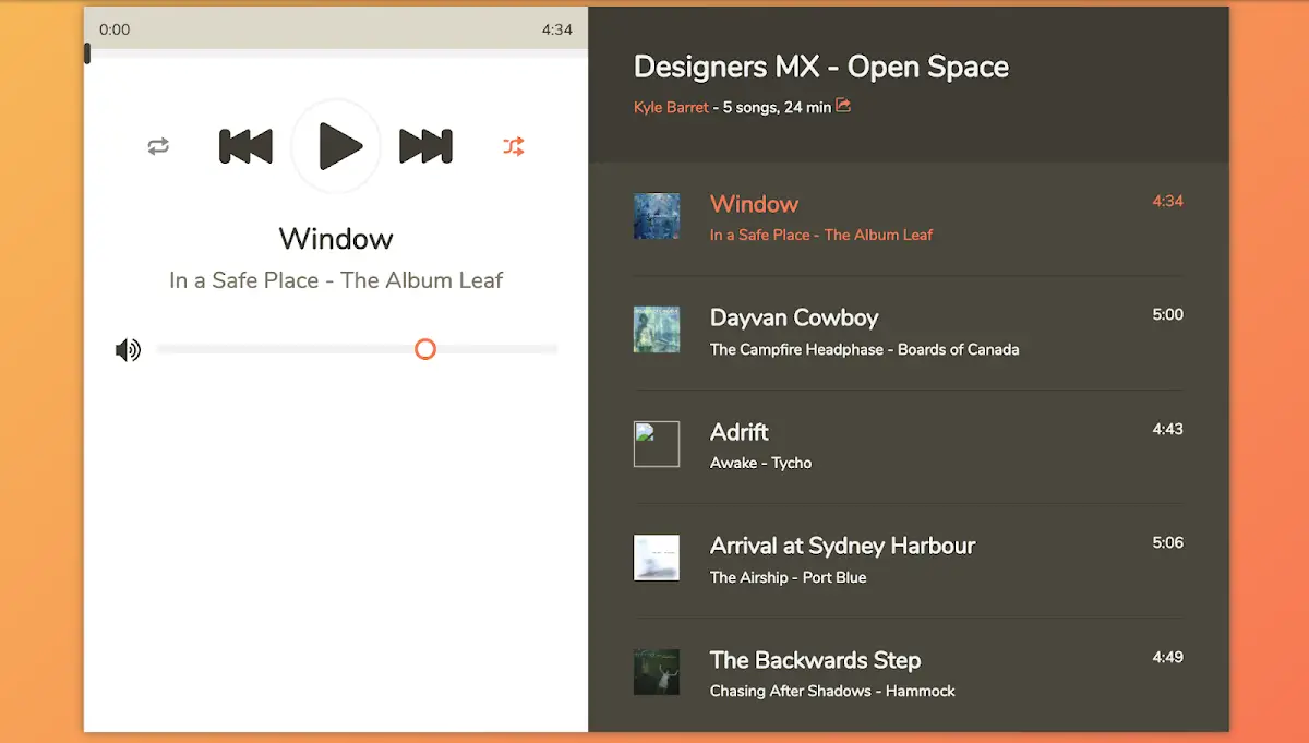 76 Hand Picked CSS Music Players 43 Music Player UI Design