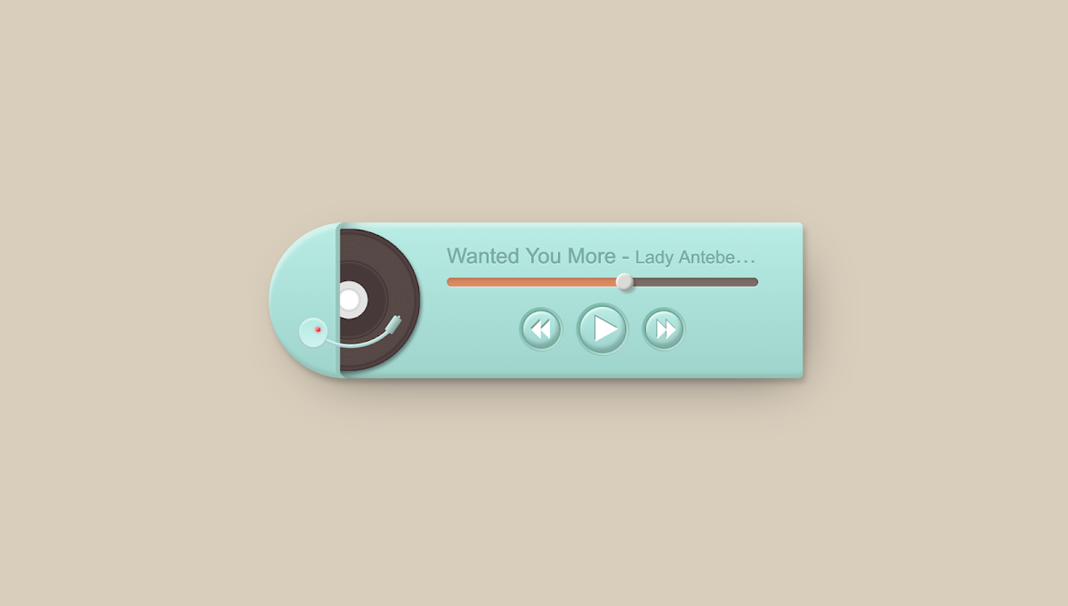 76 Hand Picked CSS Music Players 8. PS PLAYER. 