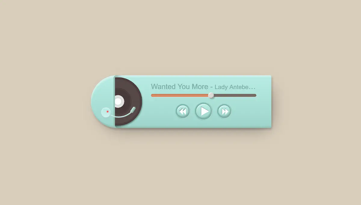 76 Hand Picked CSS Music Players 7 PS PLAYER