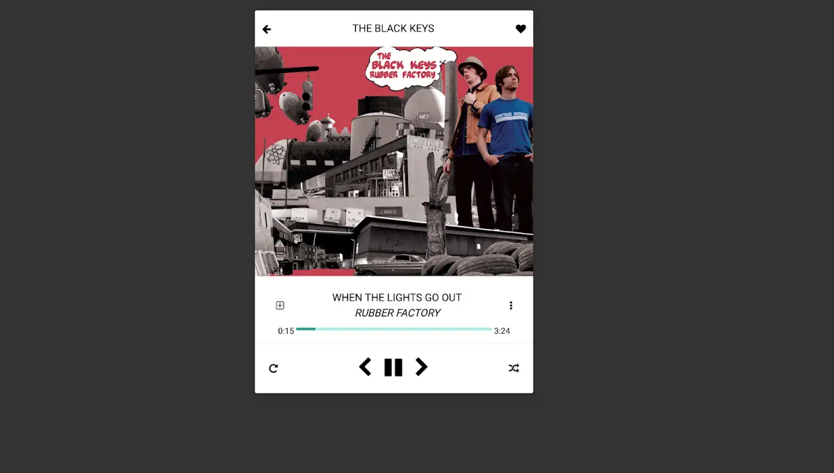 76 Hand Picked CSS Music Players 62 Simple clean music player
