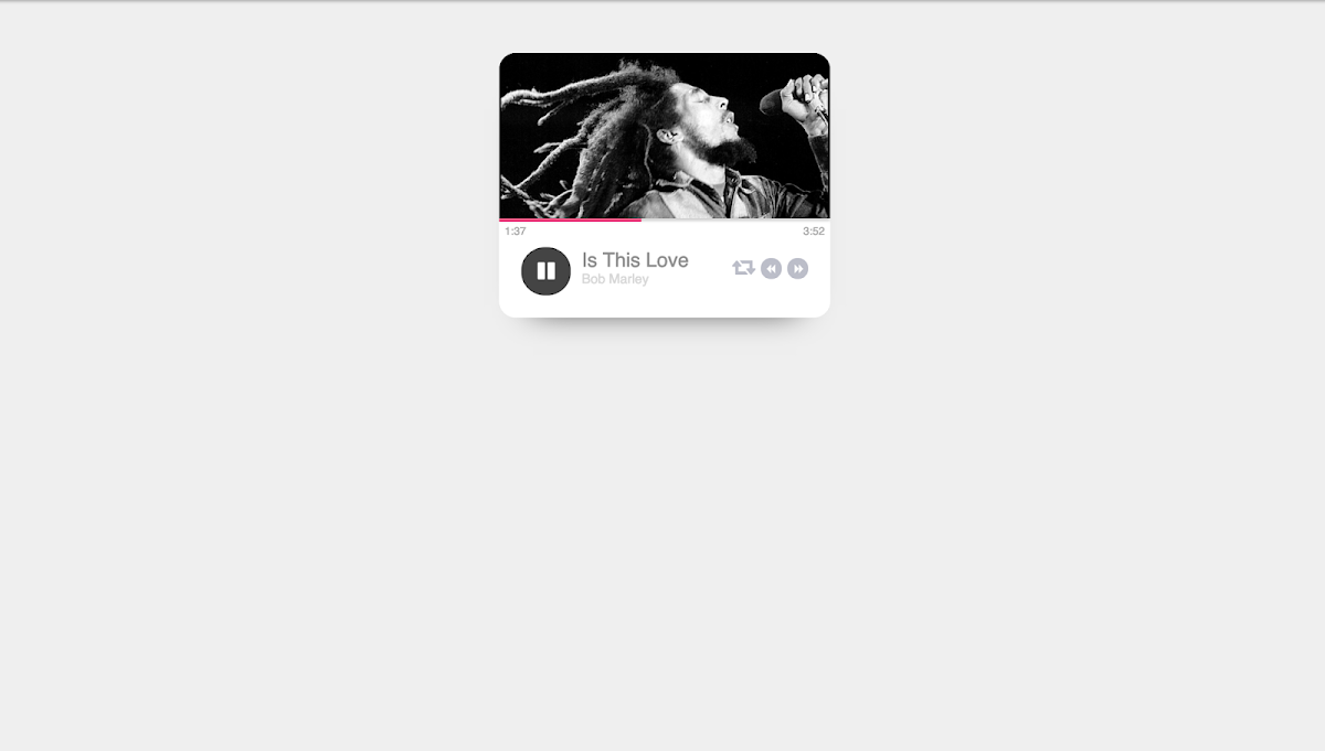 Simple CSS Music Player