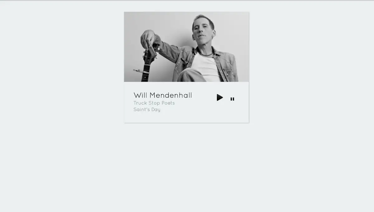 76 Hand Picked CSS Music Players 37 Simple Music Player