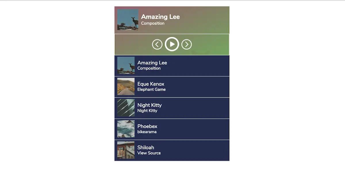 76 Hand Picked CSS Music Players 40 Simple React.js Music Player