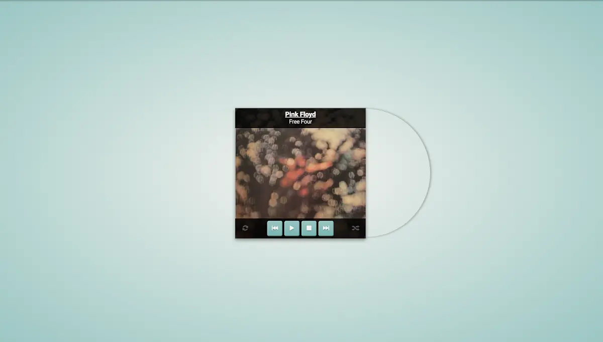 76 Hand Picked CSS Music Players 32 Vinyl Music Player