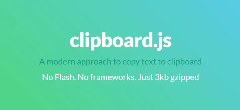 copy to clipboard using JavaScript