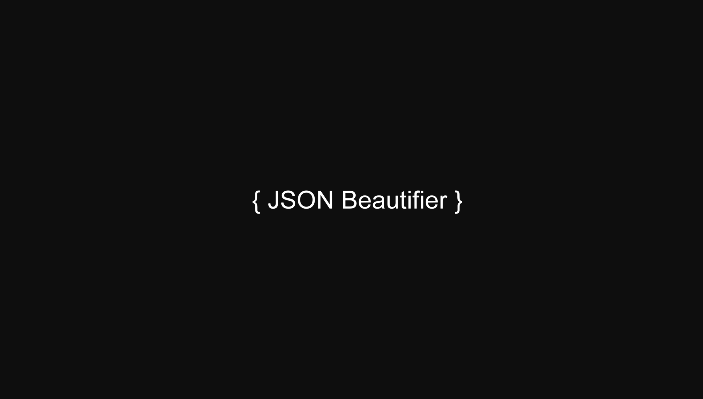 JSON Beautifier
