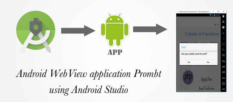 Android WebView application Prompt | Android Studio