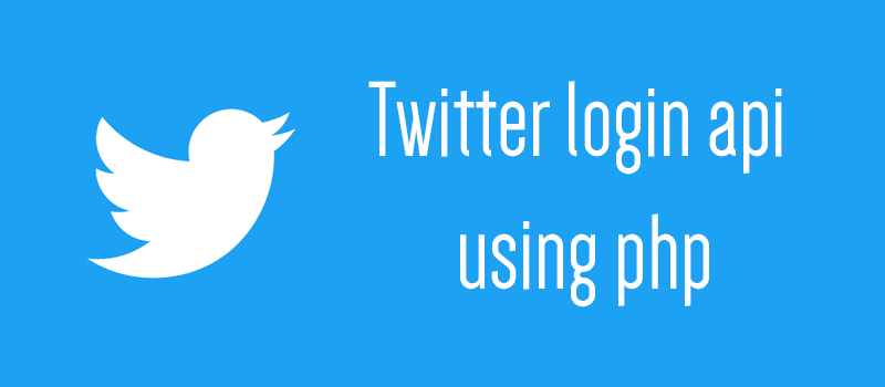 Twitter oAuth login api using php