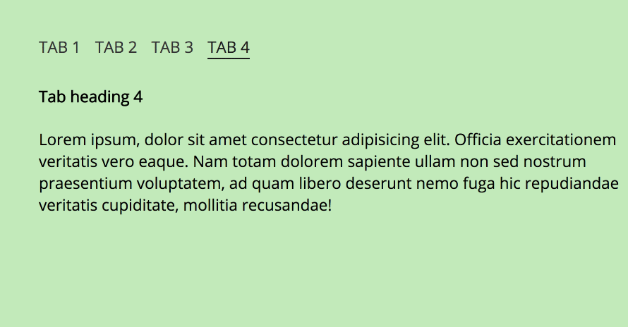 Tab switching using pure CSS