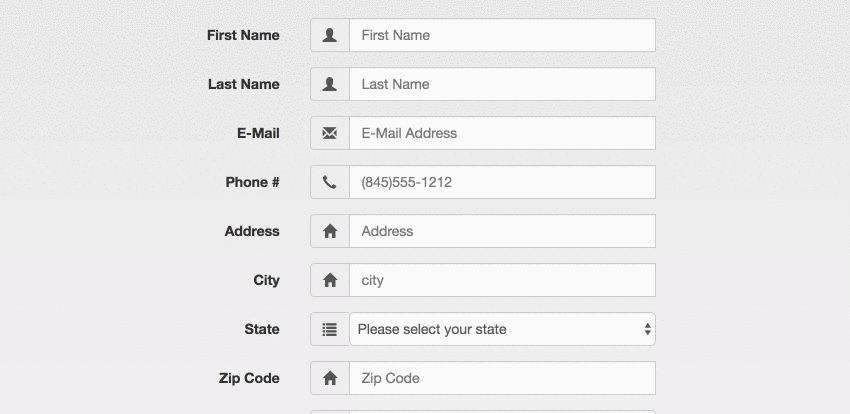 validation form bootstrap 3