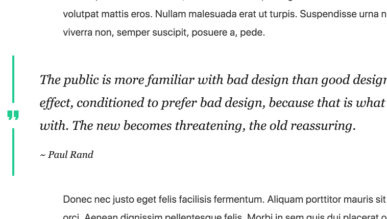 Pure CSS Elegant Blockquote