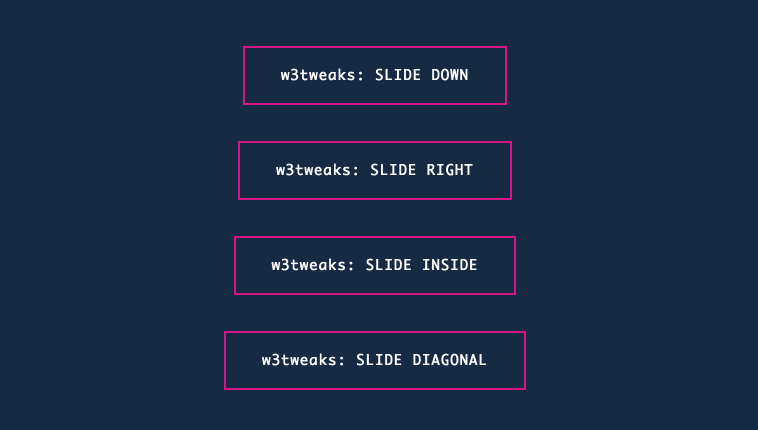 CSS Slide Effects On Button Hover 6